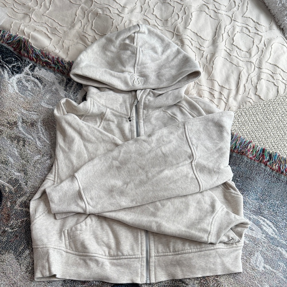 Heathered Bone Full Zip Scuba (XS/S)